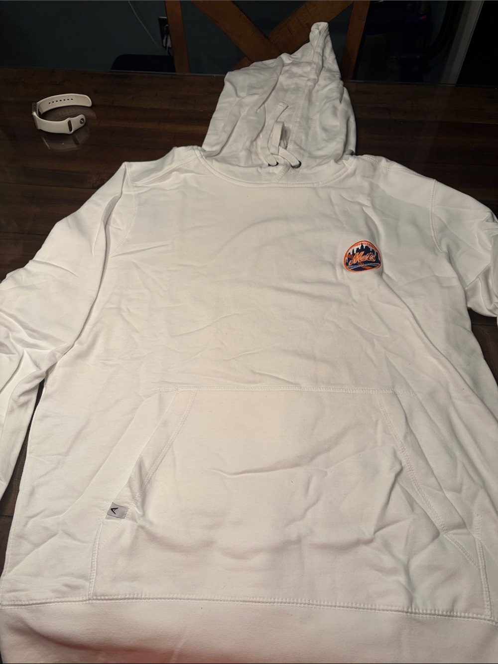 Men's White Hoodie New York Mets